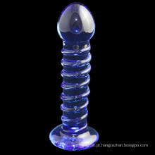 Dildo de vidro do brinquedo do sexo para mulheres Injo-Dg225